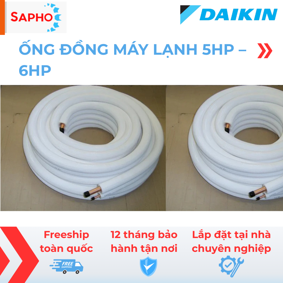 ỐNG ĐỒNG MÁY LẠNH 5HP – 6HP