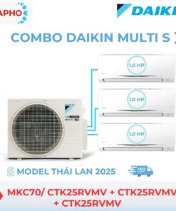Combo Điều hòa Daikin Multi S MKC50/ 1.0HP +1.0HP +1.0HP Model Thái lan