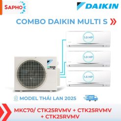 Combo Máy lạnh Daikin Multi S MKC70/ 1.0HP +1.0HP + 1.5HP Model Thái lan